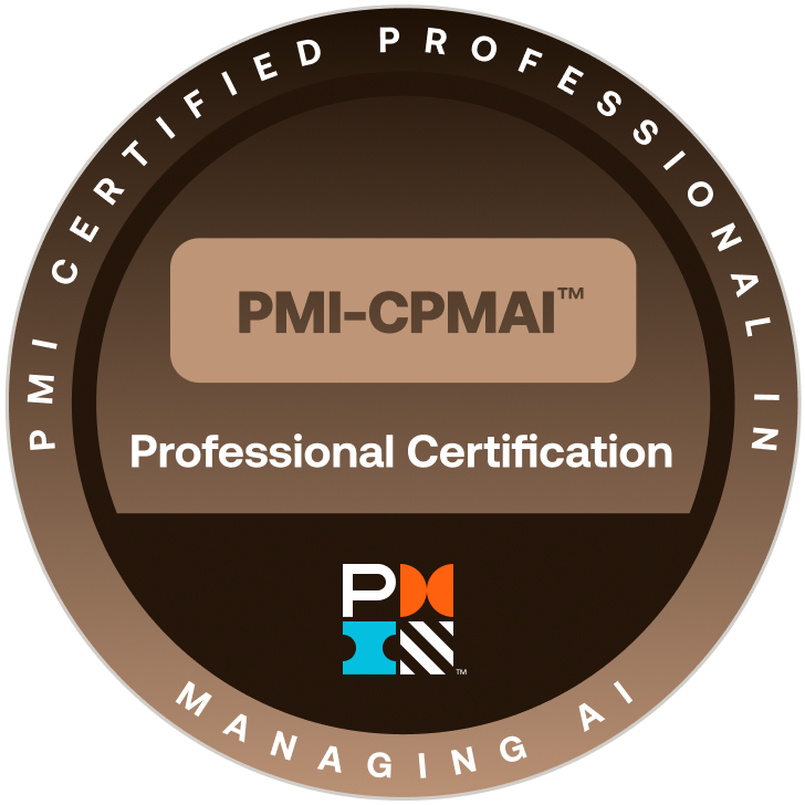 PMI Certified Professional in Managing AI certification badge